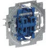BUSCH JAEGER 2020/4 US Kištukinis lizdas, laidinis, juodas/pilkas, 250 V, 71 mm x 25 mm