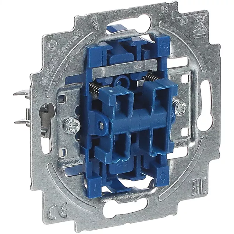 BUSCH JAEGER 2020/4 US Kištukinis lizdas, laidinis, juodas/pilkas, 250 V, 71 mm x 25 mm