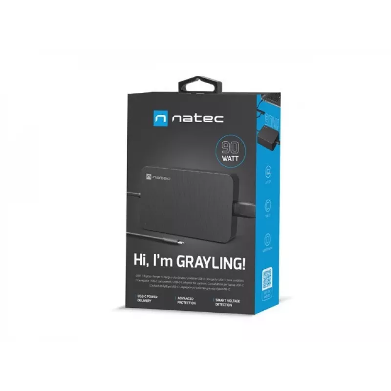 natec Grayling - Laptop - Drinnen - 110 - 240 V - 50 - 60 Hz - 90 W - 5 - 20 V