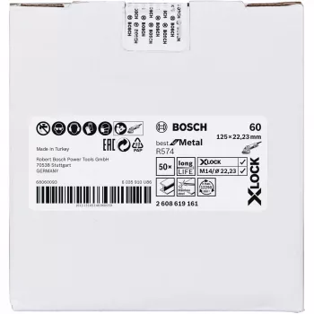 Bosch X-LOCK R574 šlifavimo diskas metalui 2 608 619 161