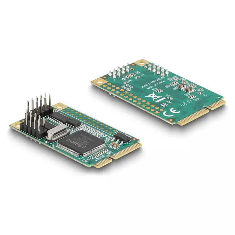 DeLOCK Mini PCIe kortelė pilno dydžio 2 x RS-232 D-Sub 9 kontaktų