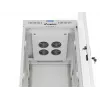 19 colių 32U LANBERG stovimas serverio spintos stovas 600×800 mm pilkas su stiklinėmis durimis ir LCD (Flat Pack)