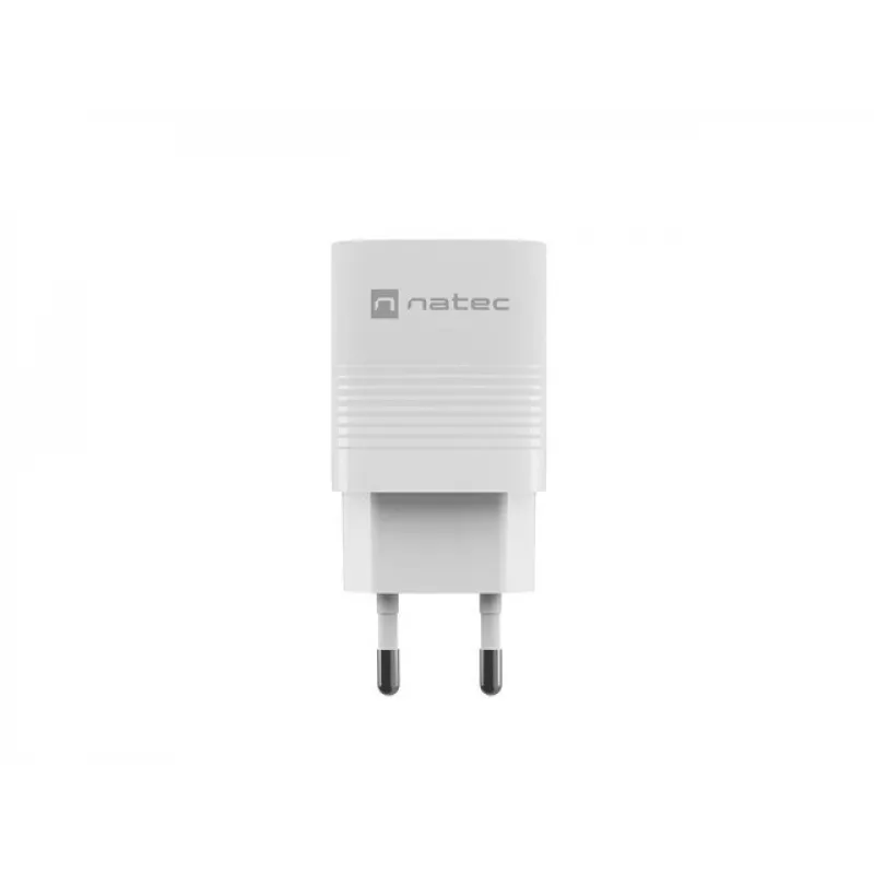 Įkroviklis NATEC NUC-2140, 30W, USB-C PD 3.0 + USB-A, Samsung AFC, Baltas