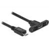 USB laidas DeLOCK 85245 USB 2.0 0,25 m Micro-USB B juodas