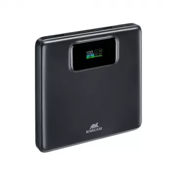 Power bankas Rivacase VA1090 — 20000 mAh, 77 Wh, bendra išvestis 100 W, 440 g