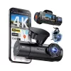 Automobilinis vaizdo registratorius VANTRUE N4 PRO S 3 kanalų (priekis + salonas + galas), 3840x2160, F/1.8, Wi‑Fi, GPS, 3,19 colio ekranas