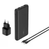 Belkin BoostCharge - Powerbank su integruotu maitinimo šaltiniu - 20000 mAh - PD - 3 išėjimo prievadai (24 pin USB-C, 2 x USB-A)