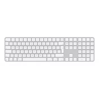 Apple Magic Keyboard MXK73D/A belaidė klaviatūra su Touch ID ir skaitmeniniu bloku QWERTZ vokiškas išdėstymas balta