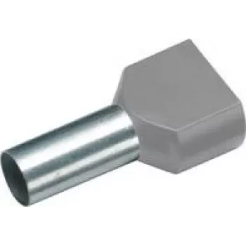 Cimco 187741 Dviguba ferulė 4 mm² dalinai izoliuota pilka 100 vnt.
