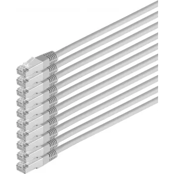 Tinklo laidas ShiverPeaks 75717-H-SET10 Cat 6 S/FTP PIMF, 10 vnt. komplektas