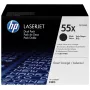 HP 55X 2 vnt. didelės talpos juodi originalūs lazeriniai kasečiai LaserJet