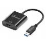 USB-A į HDMI garso ir vaizdo keitiklis MediaRange MRCS232, 20 cm laidas, juodas