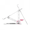 Unitek OT180SL01 nešiojamojo kompiuterio stovas, aliuminio, 10–16 colių (25,4–40,6 cm) kompiuteriams, pasukamas 360°, sulankstomas, reguliuojamas pasvirimas, sidabrinis