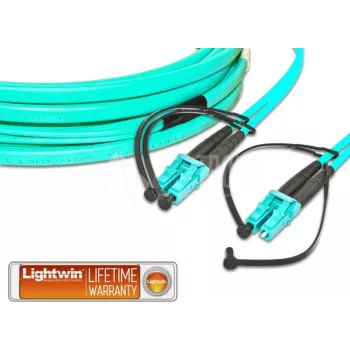 Lightwin LDP-50 LC-LC 8.0 OM3 FD šviesolaidinis kabelis 8 m, vandens spalvos