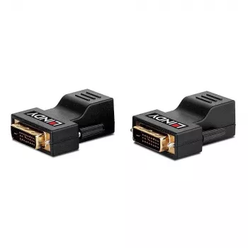 Lindy 70m Cat.6 DVI-D Single Link Extender, 1920 x 1200 pikselių, juoda