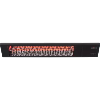 Infraredinis šildytuvas SUNRED PRO25W-SMART, sieninis trikampis tamsus, 2500 W, juodas, IP55