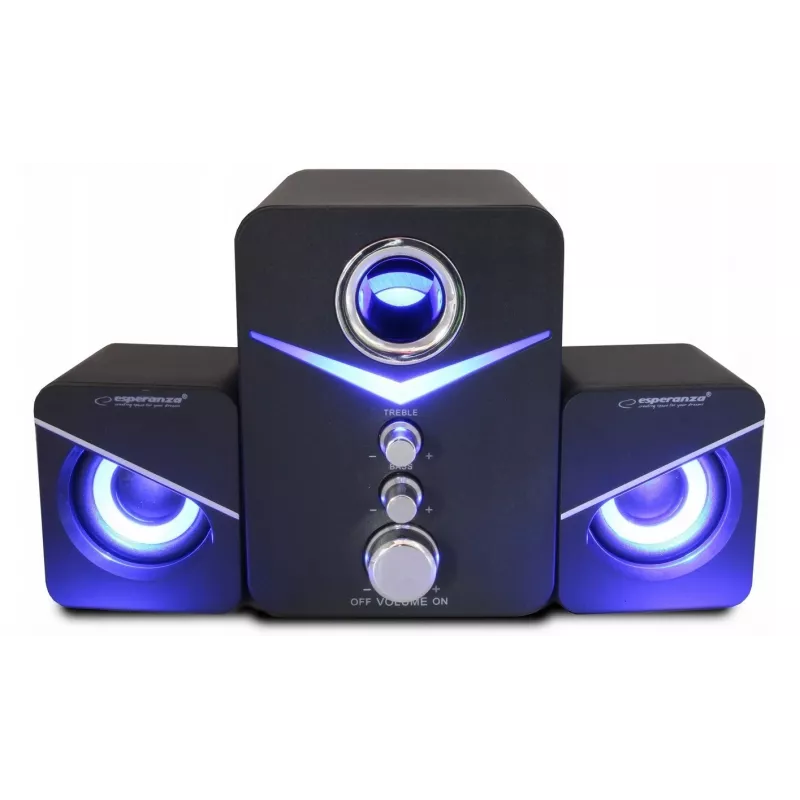 Esperanza EP153 USB 2.1 garsiakalbių rinkinys 6 W juodos spalvos