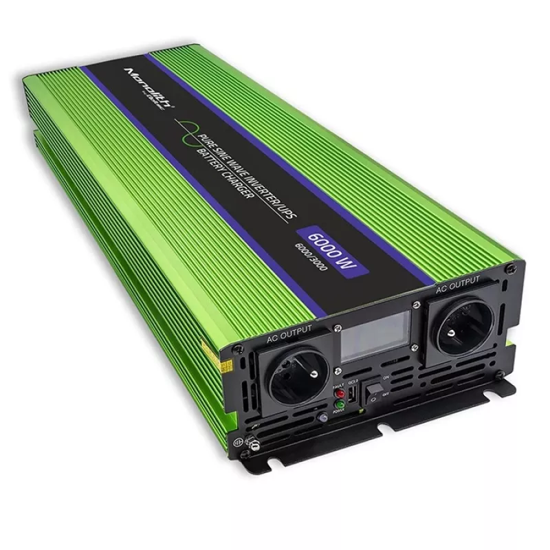 Automobilinis keitiklis Qoltec Monolith 6000 W Žalias 12 V