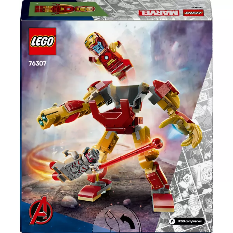LEGO MARVEL 76307 Geležinio Žmogaus Mech prieš Ultroną