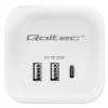 Power Cube QOLTEC 52547 ilgintuvas 3×AC lizdai, 2×USB-A, 1×USB-C PD 20W