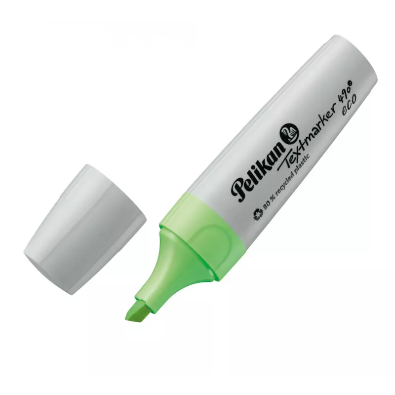 Markeris Pelikan Textmarker 490 eco 4 vnt. Smailusis antgalis Žalia Oranžinė Rožinė Geltona
