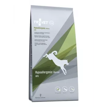 Sausas šunų ėdalas TROVET Hypoallergenic HPD Horse 3 kg – suaugusiems, baltymai 24%, riebalai 14%, be glitimo ir sojos