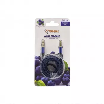Sbox 3535-1.5BL AUX laidas 3,5mm į 3,5mm mėlynas