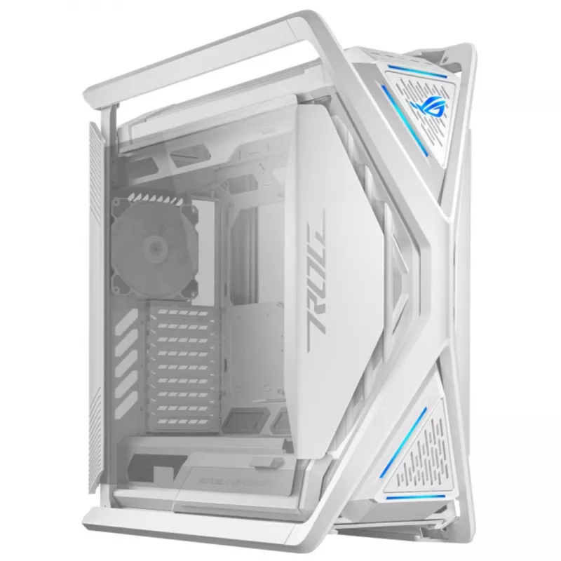 ASUS ROG GR701 Hyperion White, PC korpusas, Baltas, ATX, EATX, micro ATX, Mini-ITX, Aliuminis, Daugiaspalvis, Priekis