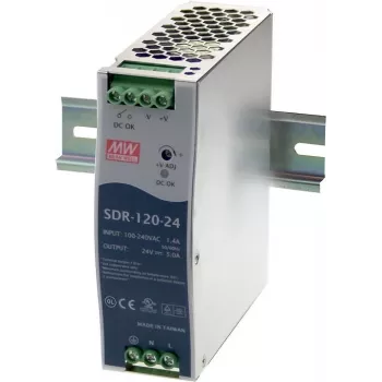 Maitinimo blokas MEAN WELL SDR-120-12 120W Metalinis