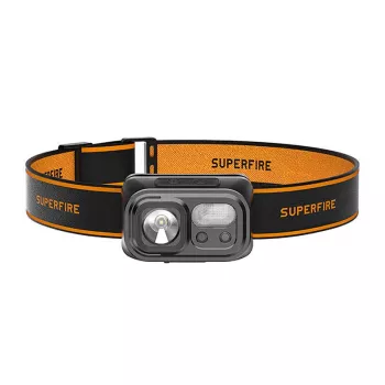 Kaktinė lempa Superfire HL23-S – 350 lm, 2000 mAh įkraunama baterija