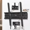 Sieninis TV laikiklis MACLEAN MC-748A VESA 100x100–400x400 mm, pasvirimas, juodas, iki 45 kg