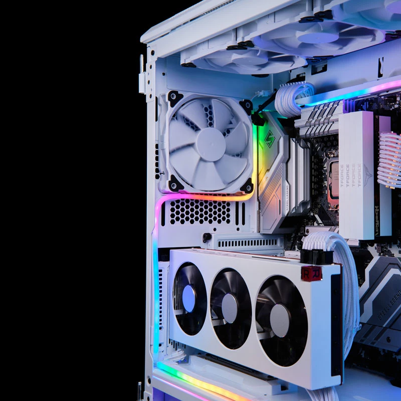 LED juostelė PHANTEKS PH-NELEDKT_CMBO_WT01 — universali 400 mm, balta, 5V, 4,2W (2 vnt.)