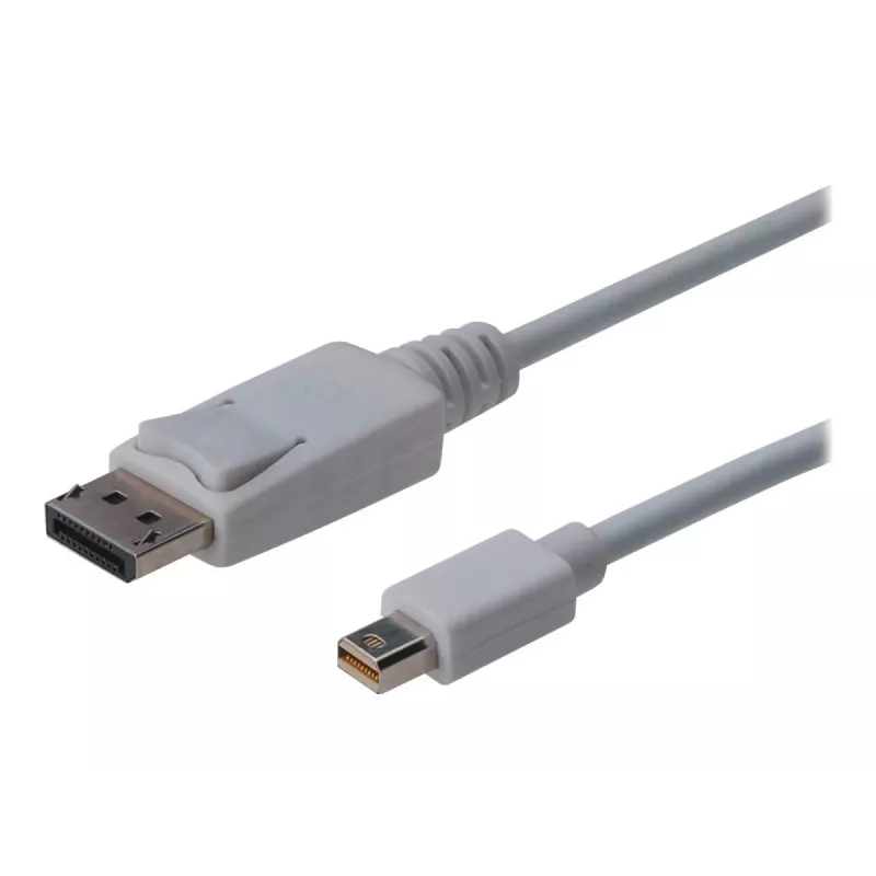 Mini DisplayPort – DisplayPort kabelis Digitus AK-340102-010-W (1 m, baltas)