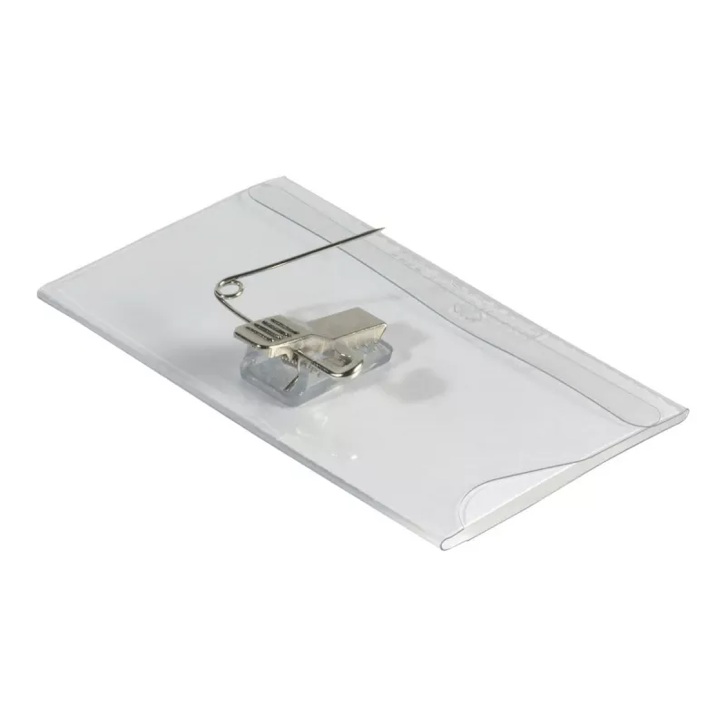 Durable PVC kombinuotas segtuvas su spaustuku vardinei kortelei Durable 8101-19