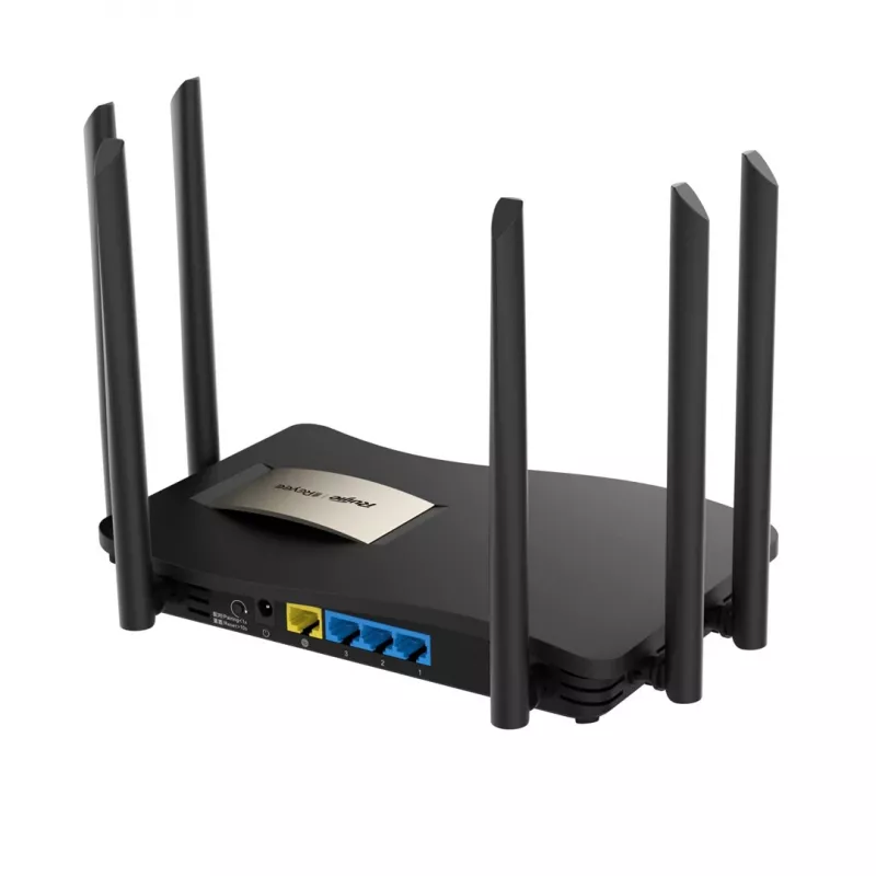 Stalinis maršrutizatorius RUIJIE RG-EW1200G PRO dvejopo dažnio Wi‑Fi 5, 1300 Mbps, 6 išorinės antenos, 4 Gigabit LAN prievadai