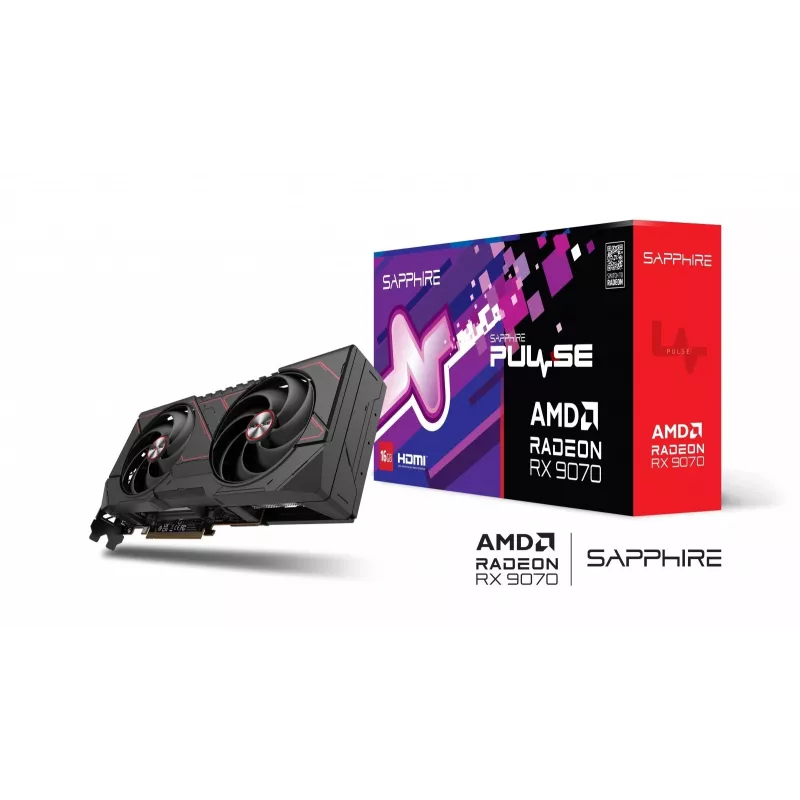 SAPPHIRE PULSE Radeon RX 9070 16GB GDDR6 vaizdo plokštė