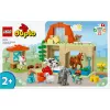 Konstruktorius LEGO DUPLO Ūkio gyvūnų priežiūros rinkinys 10416 – 74 detalės, 2 figūrėlės, nuo 2 metų