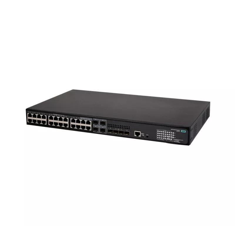 HPE FlexNetwork 5140 24G PoE+ 4SFP+ EI – tinklo jungiklis – L3 – išmanus – 24 x 10/100/1000 (PoE+) + 4 x Combo 10/100/1000Base-T (PoE+) / 100/1000Base-X SFP + 4 x 10 Gigabit Ethernet / 1 Gig