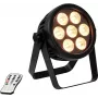 LED prožektorius EUROLITE 7C-7 Silent Slim 7W RGB – 7W RGB apšvietimo įrenginys
