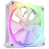 NZXT F120 RGB 120 mm ventiliatorius baltas, 4-pin, 1800 RPM, 50.18 CFM, 18 LED