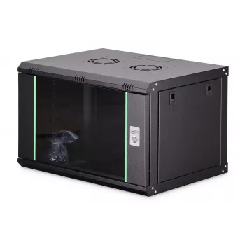 Sieninis 19 colių spintos stovas DIGITUS Dynamic-N DN-37101 — 7U, 600x450 mm, IP20, rakinamas, nesurinktas