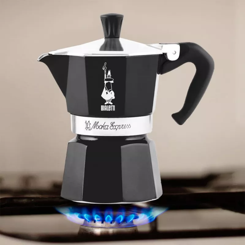 Bialetti Moka Express kavinukas juodas