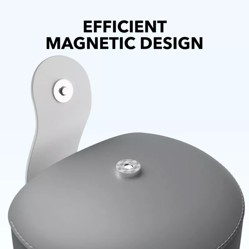 Dėklas ausinėms Anker Soundcore Space One Pro su magnetiniais metaliniais mygtukais, pilkas