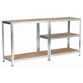 Metalinė lentyninė spinta sidabrinė 180x90x40 cm