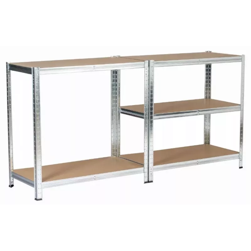 Metalinė lentyninė spinta sidabrinė 180x90x40 cm