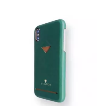 VixFox galinis dangtelis Samsung S9 su kortelių kišene, miško žalia