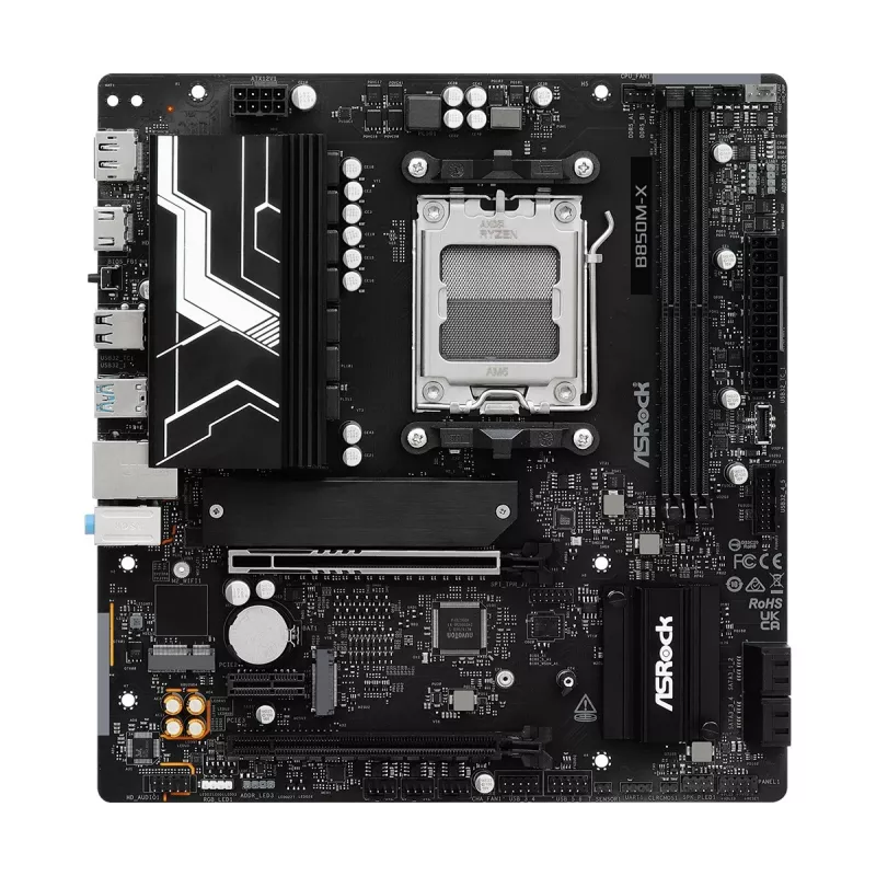 ASRock B850M-X R2.0 AM5 Micro-ATX pagrindinė plokštė