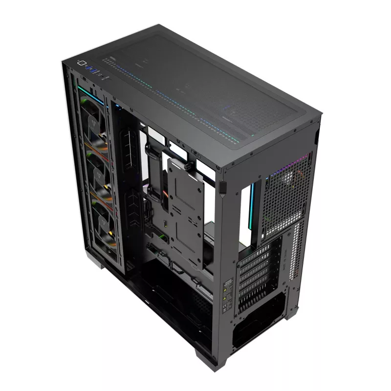 Modecom Volcano Stellar Plus ARGB Midi 8F Juodas korpusas
