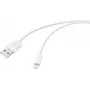 Renkforce USB kabelis USB 2.0 USB-A kištukas, Apple Lightning kištukas 3,00 m Baltas (matinis) RF-5724088