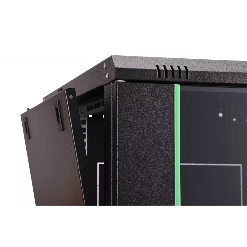 Sieninis 19 colių spintos stovas DIGITUS Dynamic-N DN-37103 — 7U, 600x600 mm, IP20, nesurinktas, juodas